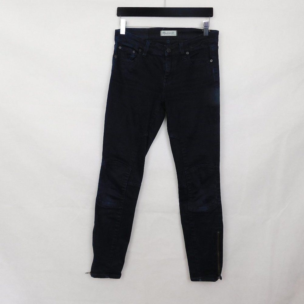 Madewell Skinny Skinny Jeans Rebel Wash Ankle Zip 27